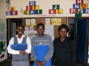 James Machila with teachers from Malawi Preschool Association. We trained two of their teachers in our February workshop. Two more to start our internship week! James is committed to earning his Montessori Teaching Credential in 2011. 