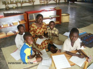 Jane Kabambe and Mango Kids (grades 2 & 3) We are committed to having three of  our teachers Montessori credentialed in 2011! Jane is one them! 