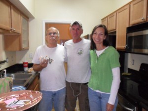 Jim, John and Salwa! Couldn't have done it without your help! Thanking God for your gift of love and service!